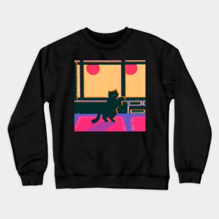 lofi cat Crewneck Sweatshirt